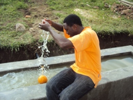 Agricultural project-water trough