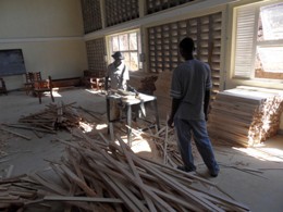 Mosquito net frame production