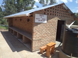 Project Uganda sign at Bishop Ruhindi School 2013