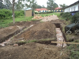 Washrooms-foundation stage at Bishop Ruhindi school2013